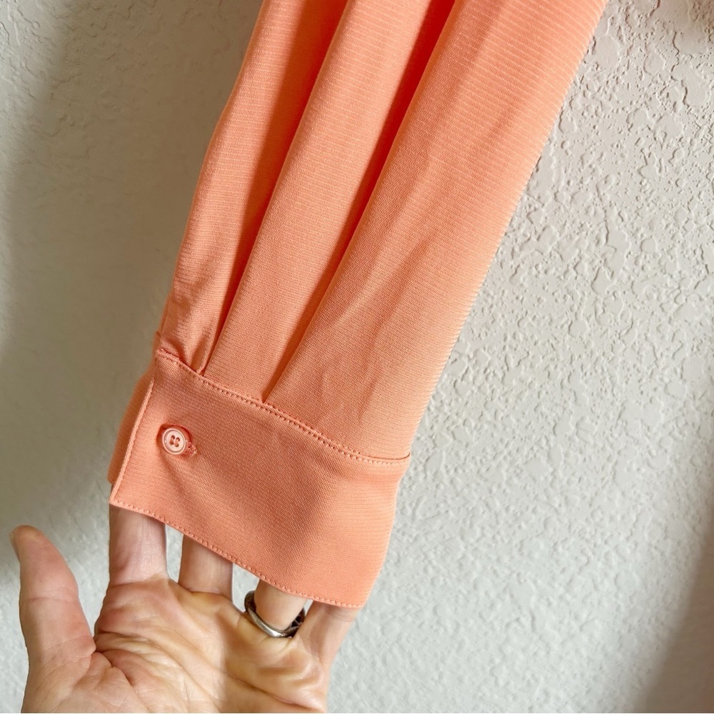 Marella Evelin Crossover Pleated Midi Dress Peach - Picture 8 of 14